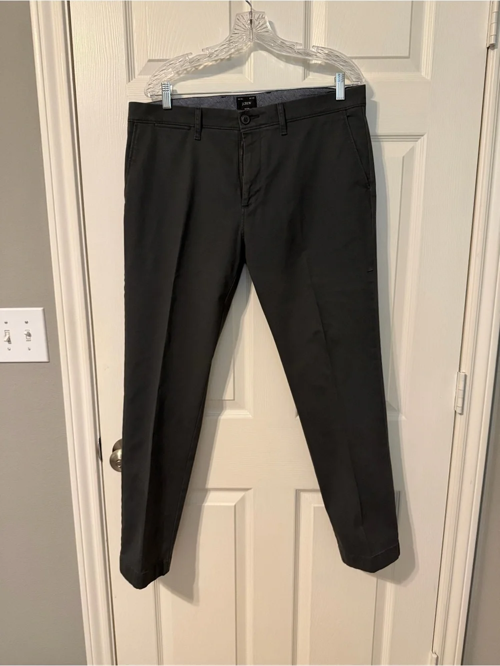 JCrew 484 Slim-Fit Stretch Chino Pant, Gray, 34x30, EUC